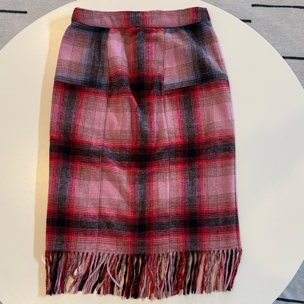 Maeve Multicolor Plaid Pencil Skirt - Picture 4 of 6